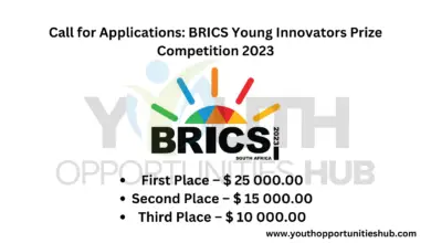 Call for Applications: BRICS Young Innovators Prize Competition 2023