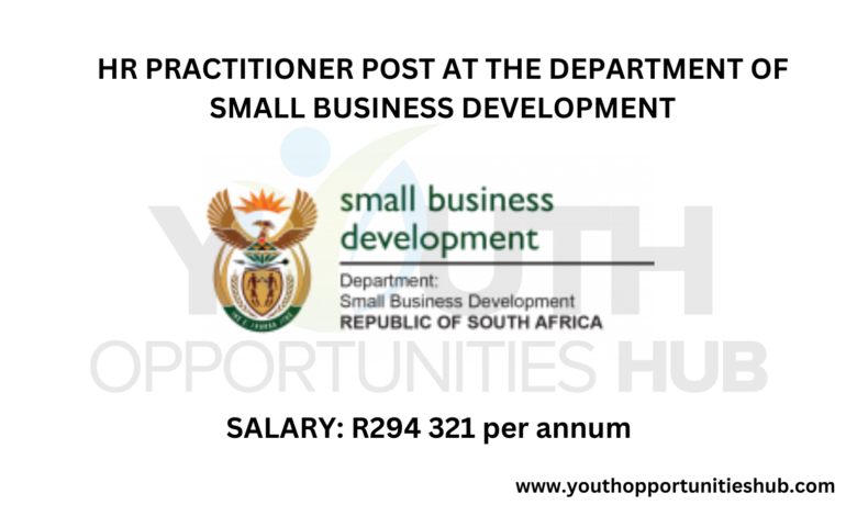 HR PRACTITIONER POST AT THE DEPARTMENT OF SMALL BUSINESS DEVELOPMENT