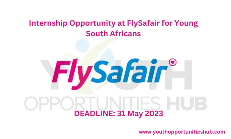 Internship Opportunity at FlySafair for Young South Africans