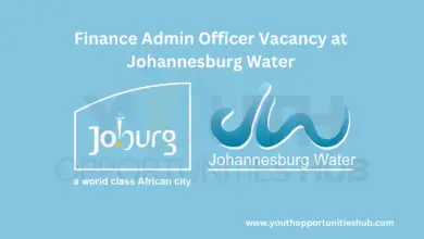 Photo of Finance Admin Officer Vacancy at Johannesburg Water