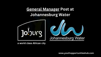 Photo of General Manager Post at Johannesburg Water