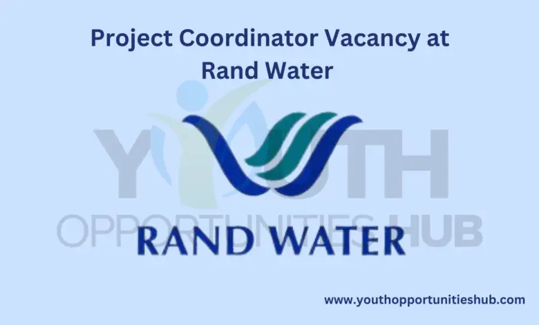 Project Coordinator Vacancy at Rand Water