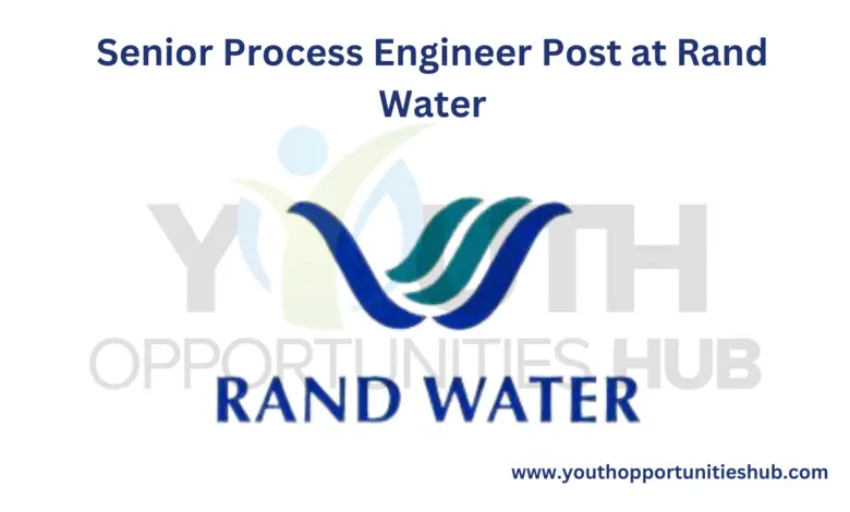 Senior Process Engineer Post at Rand Water
