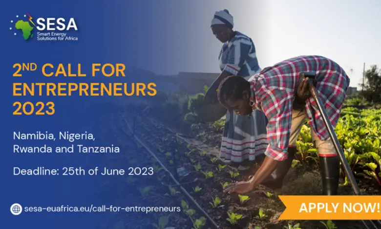 Smart Energy Solutions for Africa: 2nd SESA Call for Entrepreneurs 2023 is open
