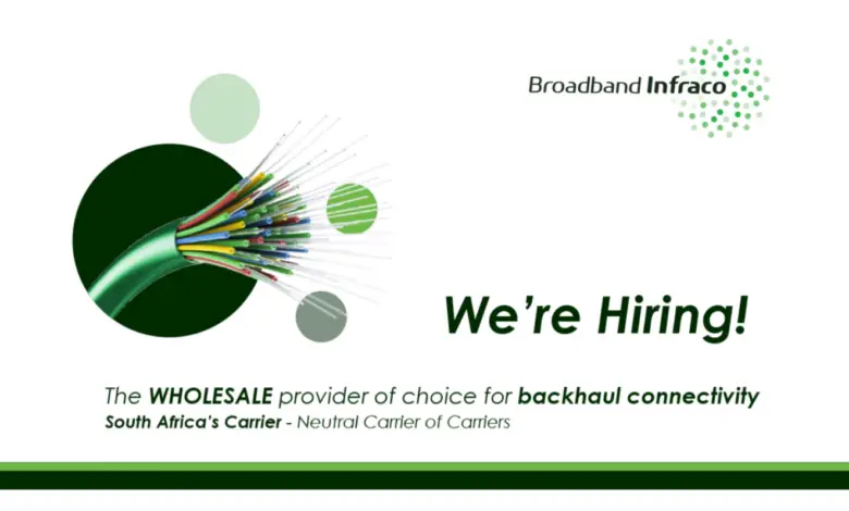 Career Opportunities at Broadband Infraco (South Africa)
