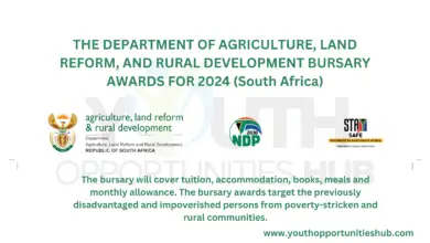 Photo of THE DEPARTMENT OF AGRICULTURE, LAND REFORM, AND RURAL DEVELOPMENT BURSARY AWARDS FOR 2024 (South Africa)