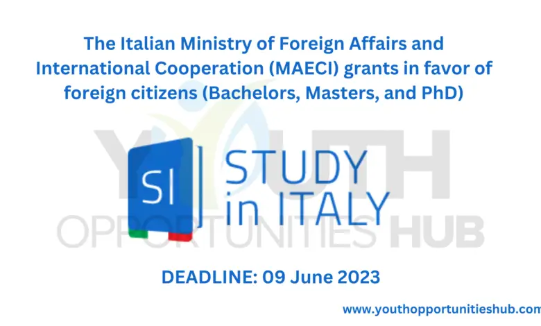 Photo of The Italian Ministry of Foreign Affairs and International Cooperation (MAECI) grants in favor of foreign citizens (Bachelors, Masters, and PhD)