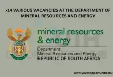 Photo of x14 VARIOUS VACANCIES AT THE DEPARTMENT OF MINERAL RESOURCES AND ENERGY