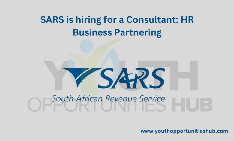 SARS is hiring for a Consultant: HR Business Partnering