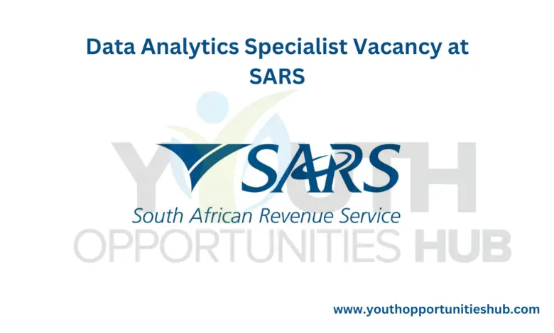 Data Analytics Specialist Vacancy at SARS