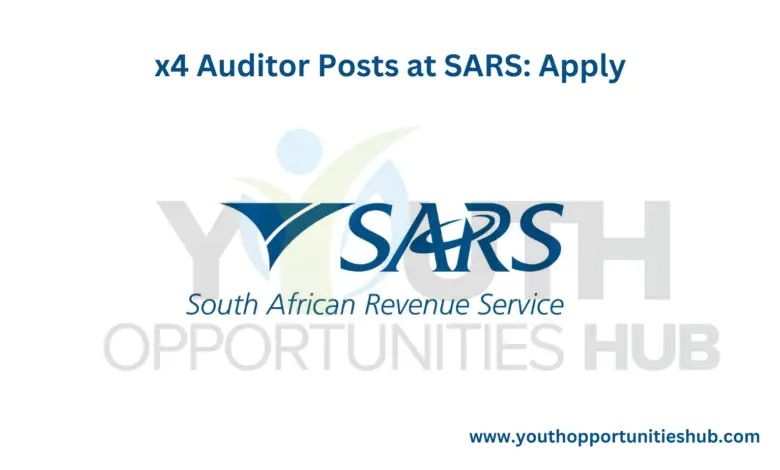 x4 Auditor Posts at SARS: Apply