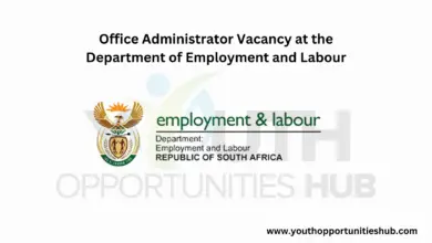Photo of Office Administrator Vacancy at the Department of Employment and Labour