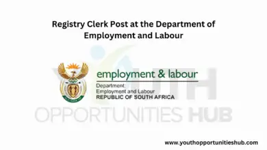 Photo of Registry Clerk Post at the Department of Employment and Labour