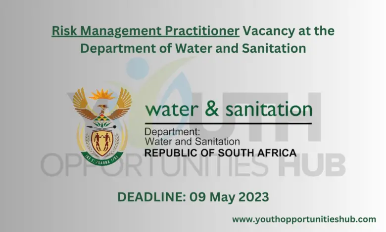 Risk Management Practitioner Vacancy at the Department of Water and Sanitation