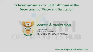 Photo of x7 LATEST VACANCIES FOR SOUTH AFRICANS AT THE DEPARTMENT OF WATER AND SANITATION