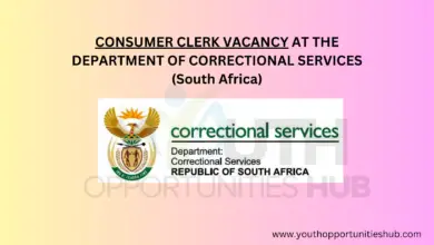 Photo of CONSUMER CLERK VACANCY AT THE DEPARTMENT OF CORRECTIONAL SERVICES (South Africa)