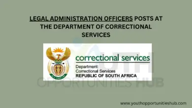 Photo of LEGAL ADMINISTRATION OFFICERS POSTS AT THE DEPARTMENT OF CORRECTIONAL SERVICES