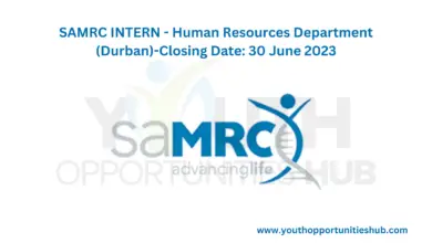 Photo of SAMRC INTERN – Human Resources Department (Durban)-Closing Date: 30 June 2023