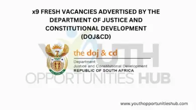 Photo of x9 FRESH VACANCIES ADVERTISED BY THE DEPARTMENT OF JUSTICE AND CONSTITUTIONAL DEVELOPMENT (DOJ&CD)