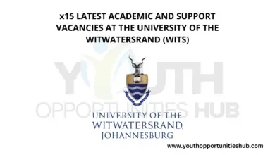 Photo of x15 LATEST ACADEMIC AND SUPPORT VACANCIES AT THE UNIVERSITY OF THE WITWATERSRAND (WITS)