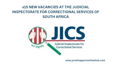 Photo of x15 NEW VACANCIES AT THE JUDICIAL INSPECTORATE FOR CORRECTIONAL SERVICES OF SOUTH AFRICA