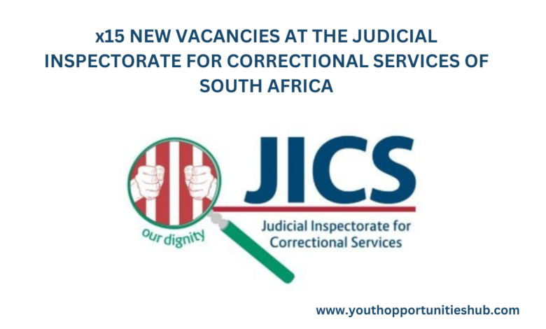 x15 NEW VACANCIES AT THE JUDICIAL INSPECTORATE FOR CORRECTIONAL SERVICES OF SOUTH AFRICA