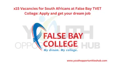 Photo of x15 Vacancies for South Africans at False Bay TVET College: Apply and get your dream job