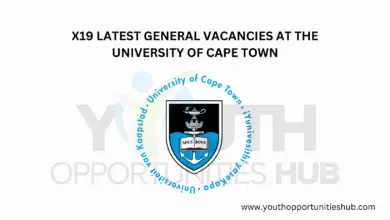 Photo of X19 LATEST GENERAL VACANCIES AT THE UNIVERSITY OF CAPE TOWN