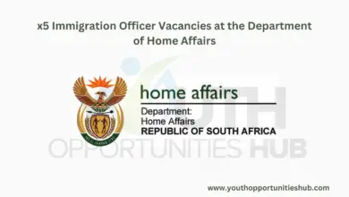 Photo of x5 Immigration Officer Vacancies at the Department of Home Affairs