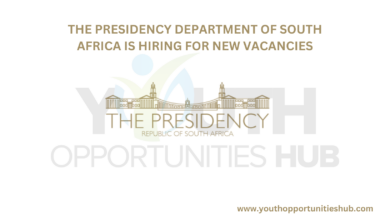 THE PRESIDENCY DEPARTMENT OF SOUTH AFRICA IS HIRING FOR NEW VACANCIES