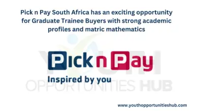 Photo of Pick n Pay South Africa has an exciting opportunity for Graduate Trainee Buyers with strong academic profiles and matric mathematics