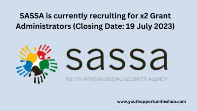 Photo of SASSA is currently recruiting for x2 Grant Administrators (Closing Date: 19 July 2023)