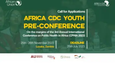 Photo of Call for Applications: 2023 Africa CDC Youth Pre Conference