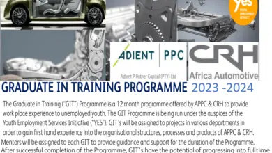 Photo of APPC & CRH YES! GRADUATE IN TRAINING PROGRAMME FOR QUALIFIED YOUNG SOUTH AFRICANS