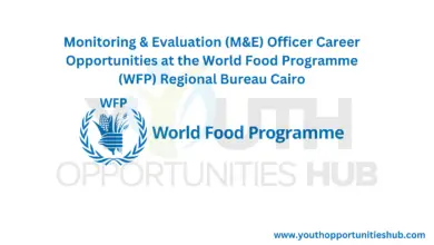 Photo of Monitoring & Evaluation (M&E) Officer Career Opportunities at the World Food Programme (WFP) Regional Bureau Cairo