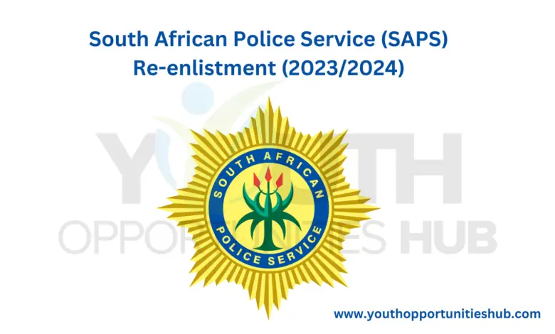 South African Police Service (SAPS) Re-enlistment (2023/2024)