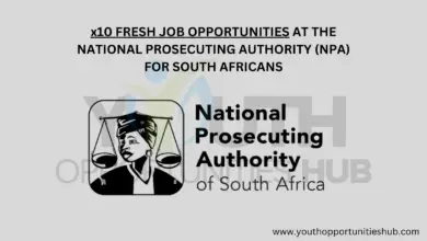 Photo of x10 FRESH JOB OPPORTUNITIES AT THE NATIONAL PROSECUTING AUTHORITY (NPA) FOR SOUTH AFRICANS