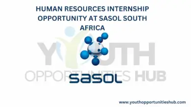 HUMAN RESOURCES INTERNSHIP OPPORTUNITY AT SASOL SOUTH AFRICA