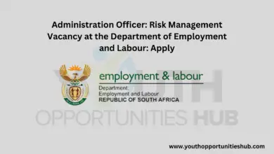 Photo of Administration Officer: Risk Management Vacancy at the Department of Employment and Labour: Apply