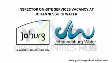 Photo of INSPECTOR ON-SITE SERVICES VACANCY AT JOHANNESBURG WATER