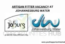 Photo of ARTISAN FITTER VACANCY AT JOHANNESBURG WATER
