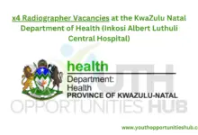 Photo of x4 Radiographer Vacancies at the KwaZulu Natal Department of Health (Inkosi Albert Luthuli Central Hospital)