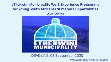 Photo of eThekwini Municipality Work Experience Programme for Young South Africans (Numerous Opportunities Available)