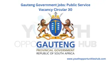 Photo of Gauteng Government jobs: Public Service Vacancy Circular 30