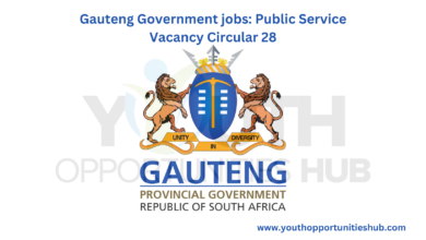 Photo of Gauteng Government jobs: Public Service Vacancy Circular 28
