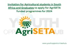 Photo of Invitation for Agricultural students in South Africa and Graduates to apply for AgriSETA funded programmes for 2024