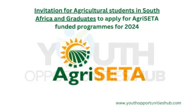 Photo of Invitation for Agricultural students in South Africa and Graduates to apply for AgriSETA funded programmes for 2024