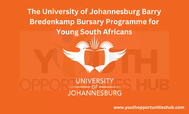 The University of Johannesburg Barry Bredenkamp Bursary Programme for Young South Africans