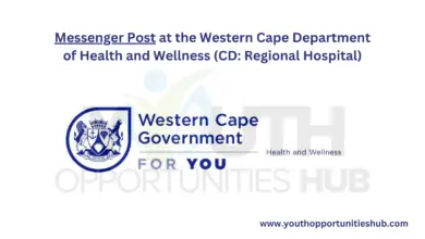 Photo of Messenger Post at the Western Cape Department of Health and Wellness (CD: Regional Hospital)