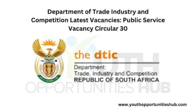 Photo of Department of Trade, Industry, and Competition Latest Vacancies: Public Service Vacancy Circular 30
